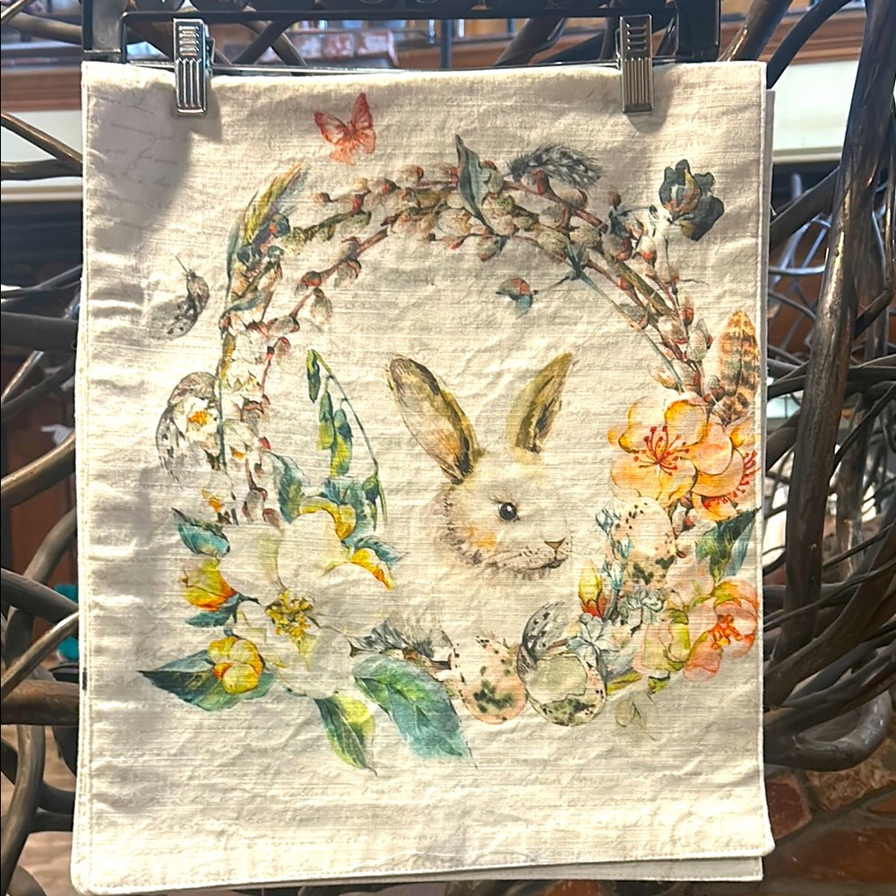 NWT Easter Decorative Runner with Easter Bunny